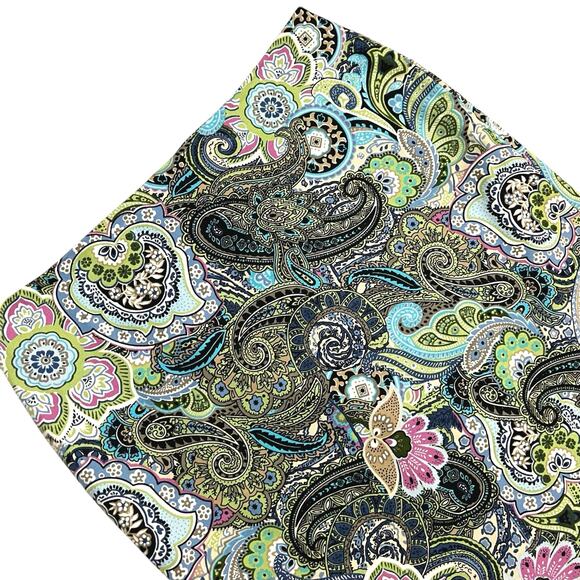 Talbots Petites Paisley Multicolor Straight Pencil Mini Skirt Size 10P Colorful - Picture 2 of 10